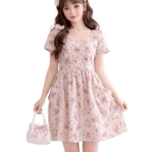 Band of Gypsies Dress Coquette Garden Fairy Size Med Floral Feminine Y2K Pink